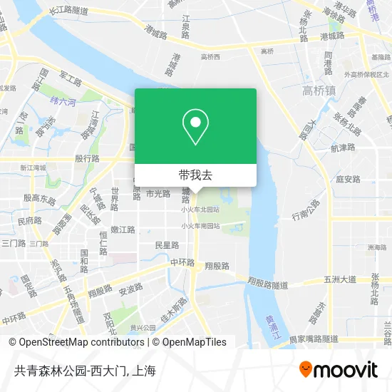 共青森林公园-西大门地图