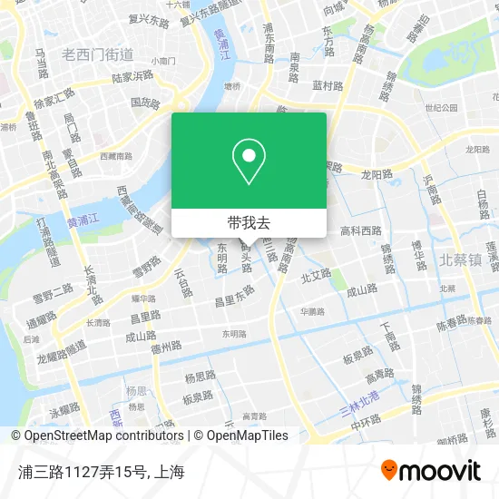 浦三路1127弄15号地图