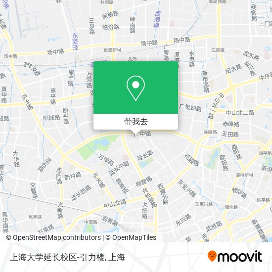 上海大学延长校区-引力楼地图