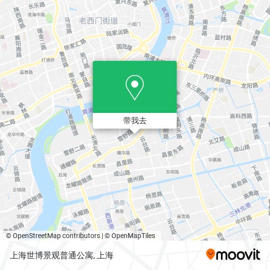 上海世博景观普通公寓地图