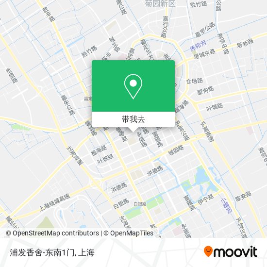 浦发香舍-东南1门地图