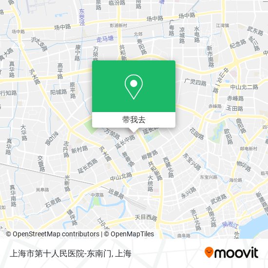 上海市第十人民医院-东南门地图