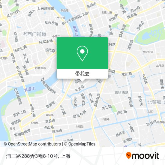 浦三路288弄3幢8-10号地图