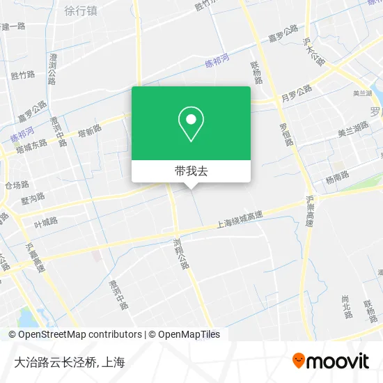 大治路云长泾桥地图