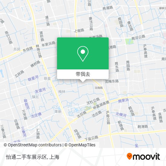 怡通二手车展示区地图