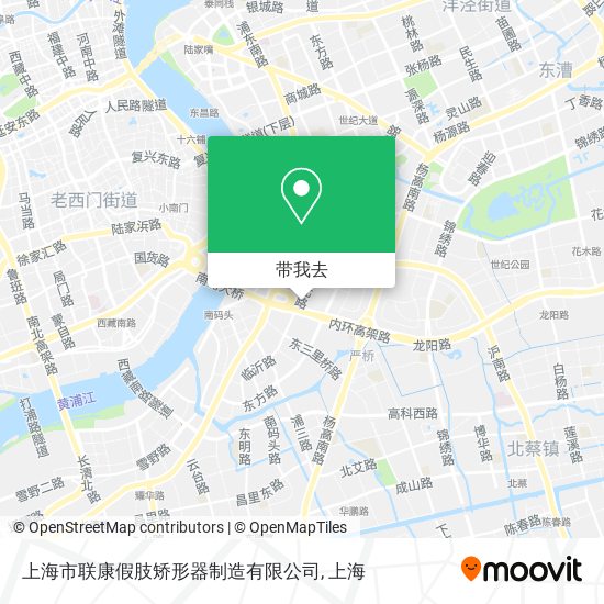 上海市联康假肢矫形器制造有限公司地图