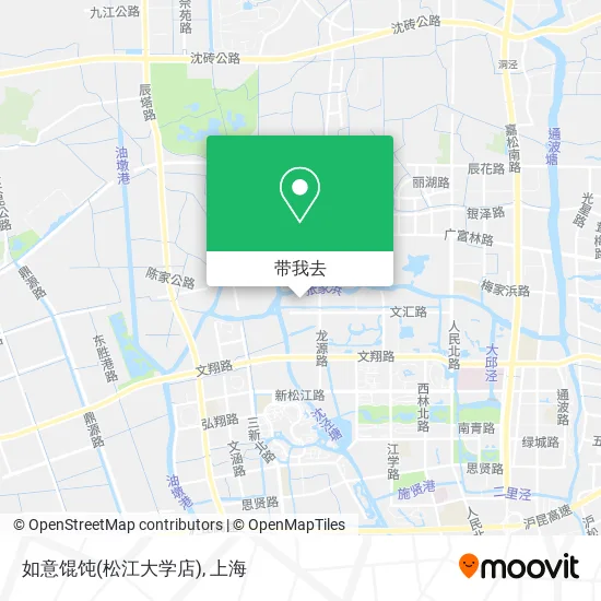 如意馄饨(松江大学店)地图