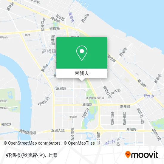 虾满楼(秋岚路店)地图