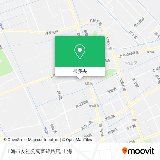 上海市友社公寓富锦路店地图