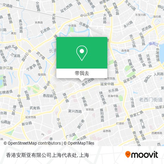 香港安斯亚有限公司上海代表处地图