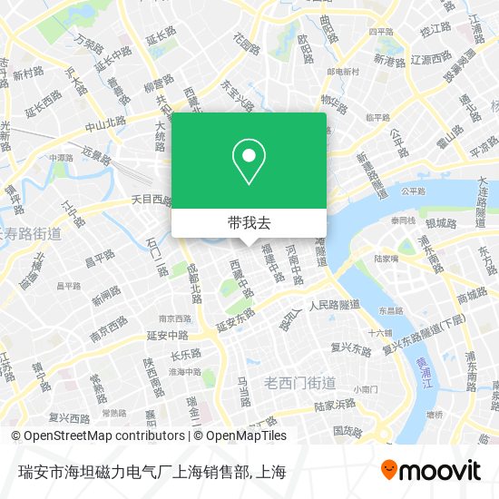 瑞安市海坦磁力电气厂上海销售部地图