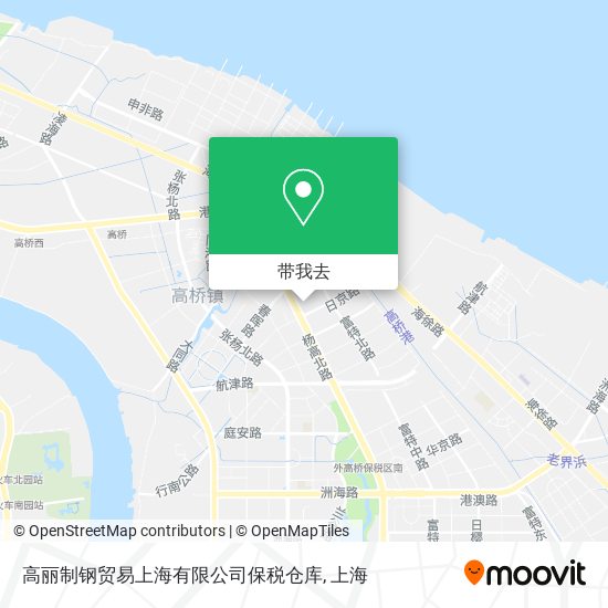 高丽制钢贸易上海有限公司保税仓库地图