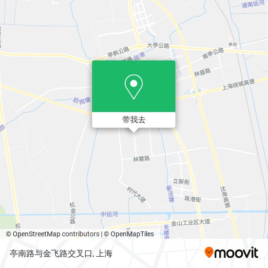 亭南路与金飞路交叉口地图