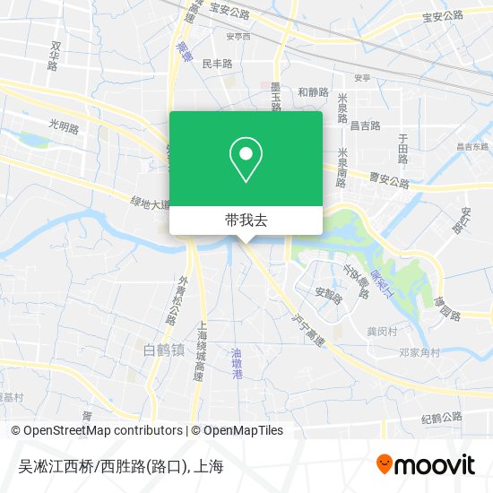 吴凇江西桥/西胜路(路口)地图