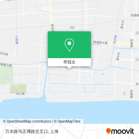 万水路与正博路交叉口地图