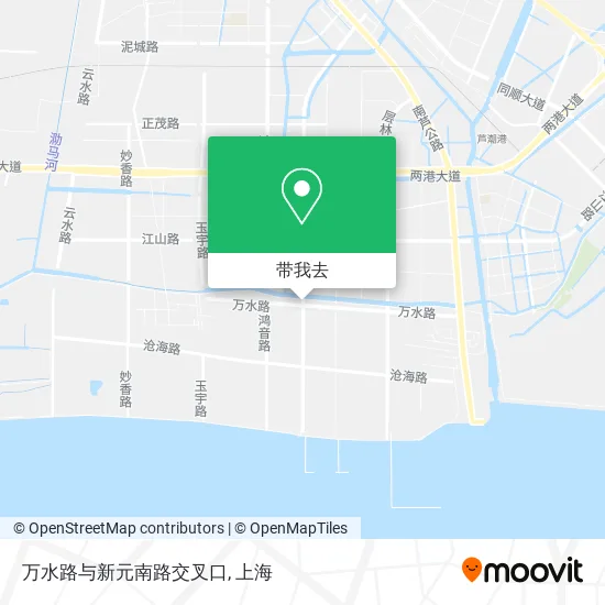万水路与新元南路交叉口地图