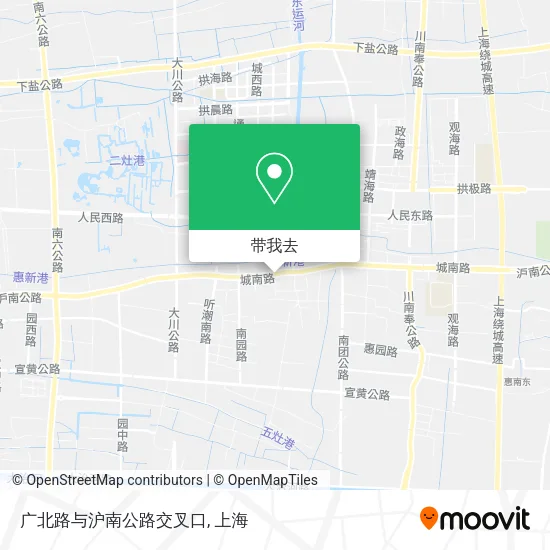 广北路与沪南公路交叉口地图