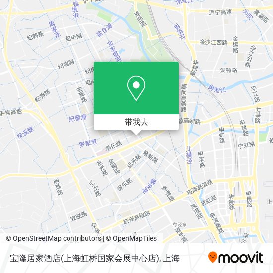 宝隆居家酒店(上海虹桥国家会展中心店)地图
