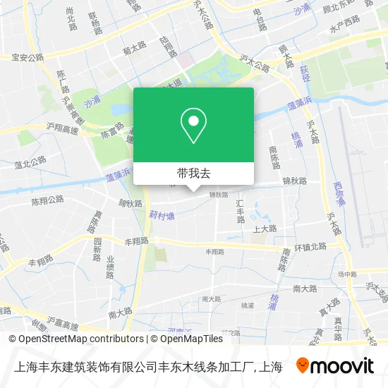 上海丰东建筑装饰有限公司丰东木线条加工厂地图