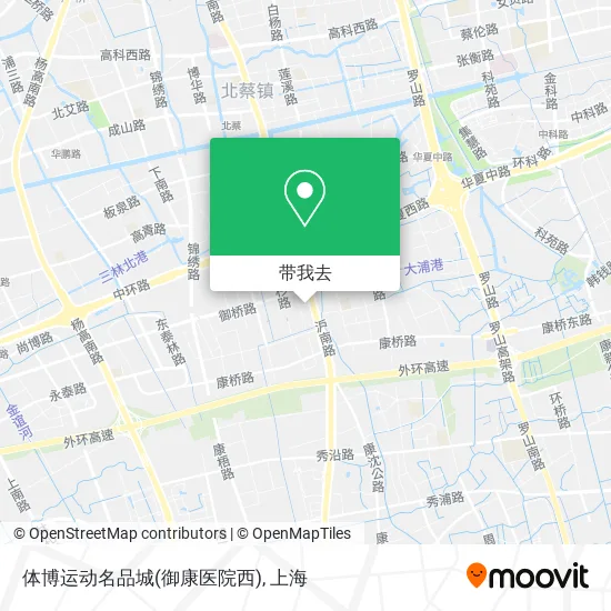 体博运动名品城(御康医院西)地图