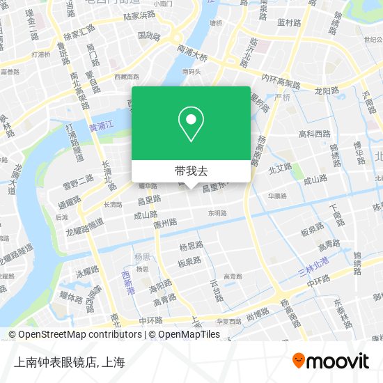 上南钟表眼镜店地图