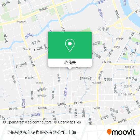 上海东悦汽车销售服务有限公司地图