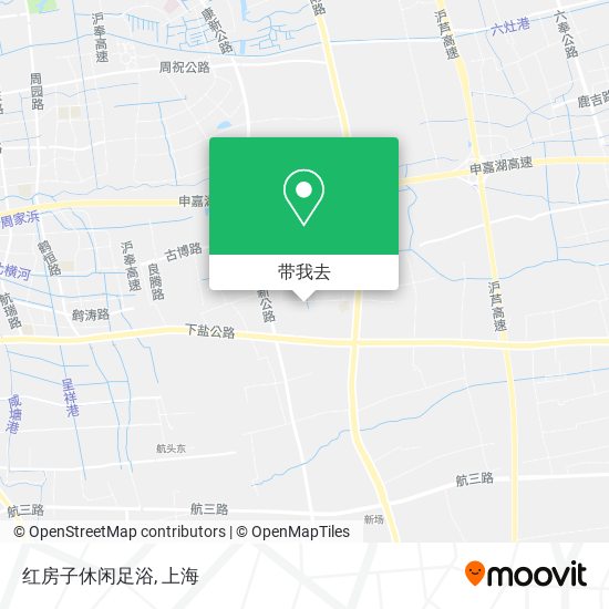 红房子休闲足浴地图