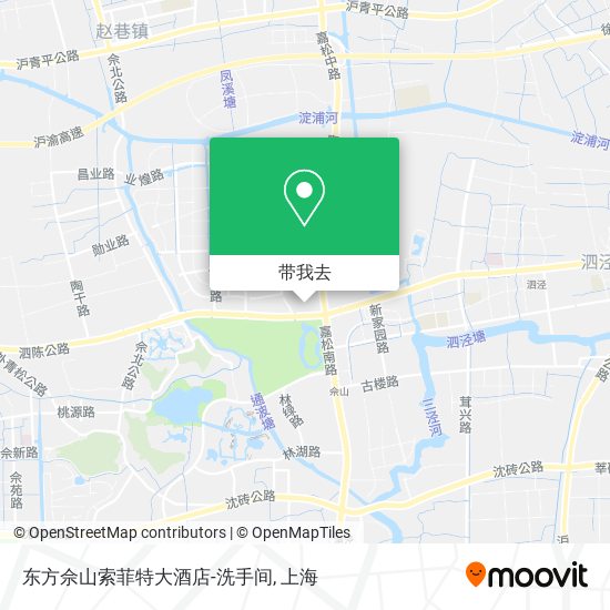 东方佘山索菲特大酒店-洗手间地图