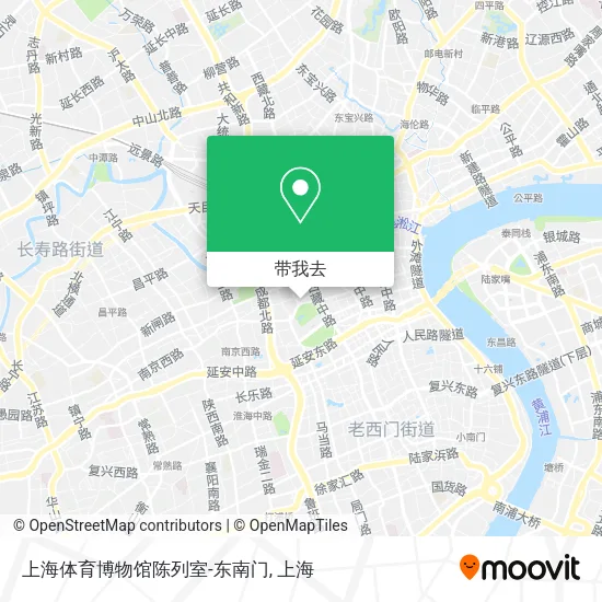上海体育博物馆陈列室-东南门地图