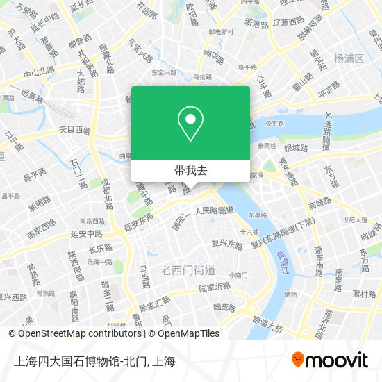 上海四大国石博物馆-北门地图