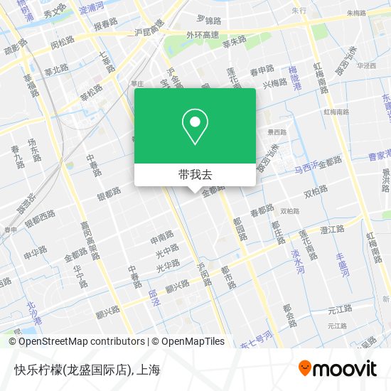 快乐柠檬(龙盛国际店)地图