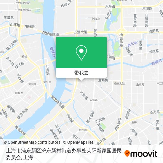 上海市浦东新区沪东新村街道办事处莱阳新家园居民委员会地图