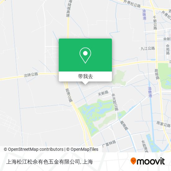 上海松江松佘有色五金有限公司地图