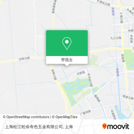 上海松江松佘有色五金有限公司地图