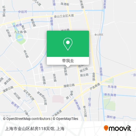 上海市金山区郝房118宾馆地图