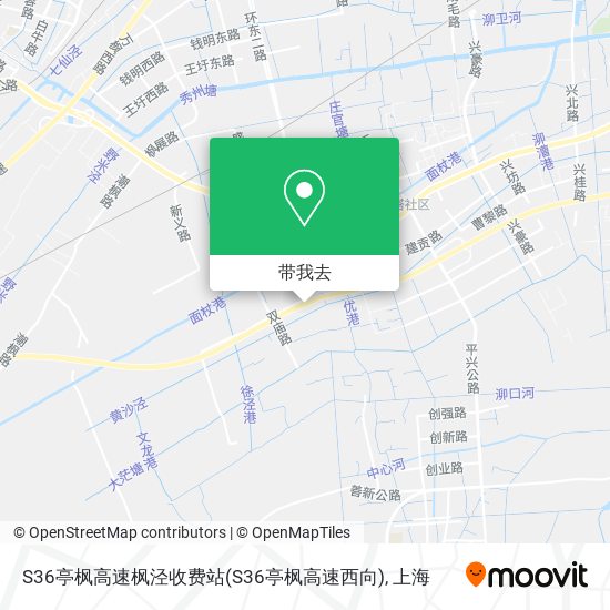S36亭枫高速枫泾收费站(S36亭枫高速西向)地图