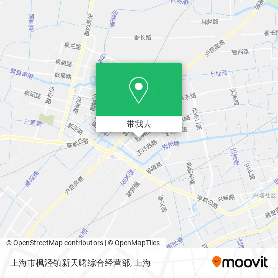 上海市枫泾镇新天曙综合经营部地图