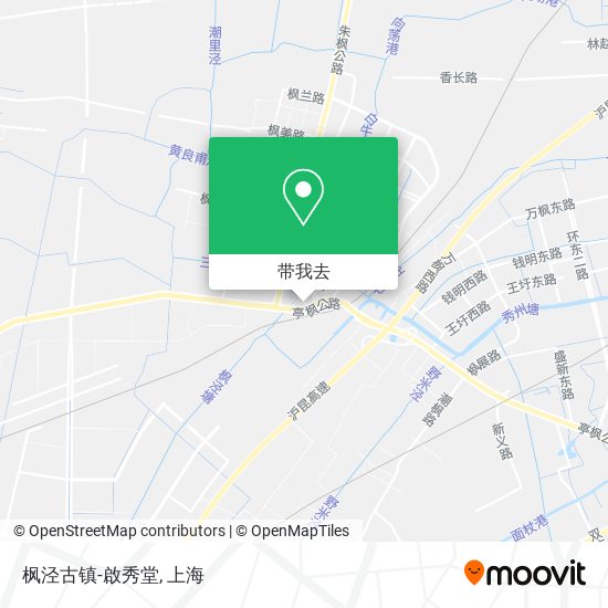 枫泾古镇-啟秀堂地图