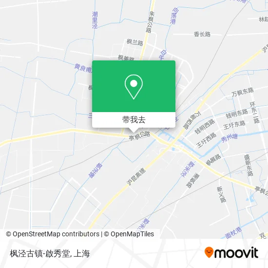枫泾古镇-啟秀堂地图