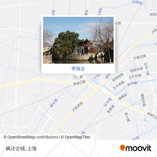 枫泾古镇地图
