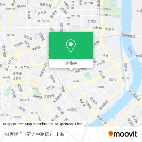 链家地产（延吉中路店）地图