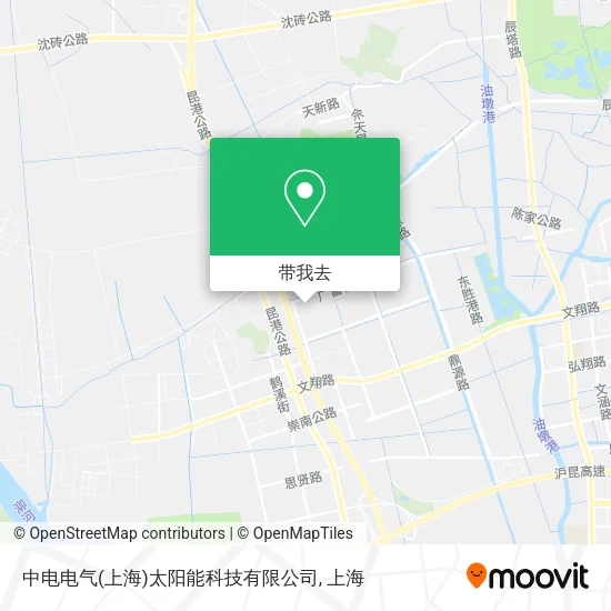 中电电气(上海)太阳能科技有限公司地图