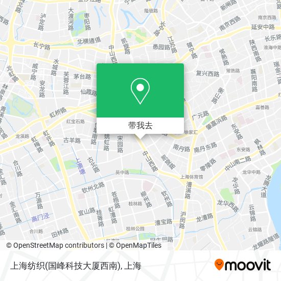 上海纺织(国峰科技大厦西南)地图