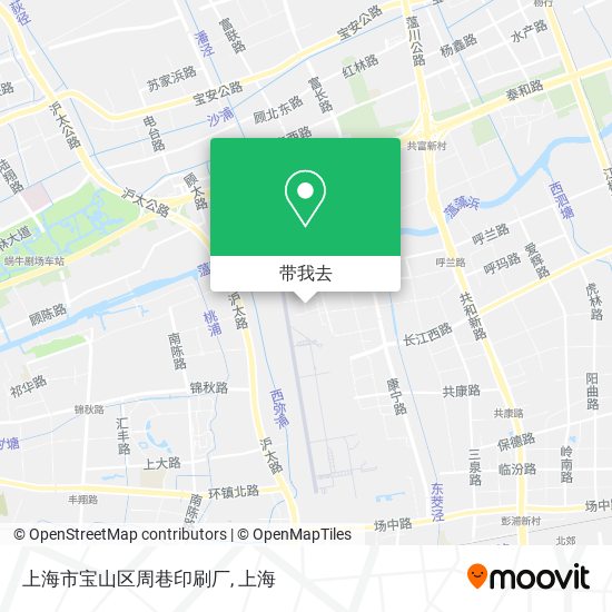 上海市宝山区周巷印刷厂地图