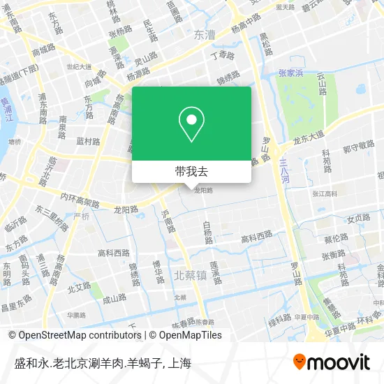 盛和永.老北京涮羊肉.羊蝎子地图