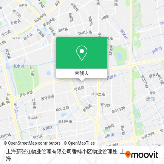 上海新张江物业管理有限公司香楠小区物业管理处地图