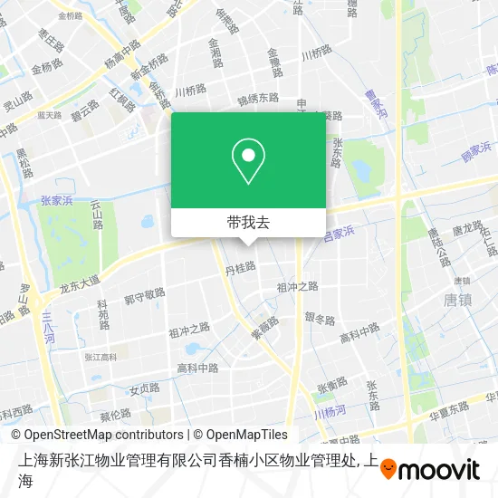 上海新张江物业管理有限公司香楠小区物业管理处地图