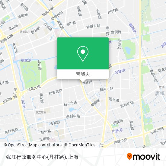 张江行政服务中心(丹桂路)地图