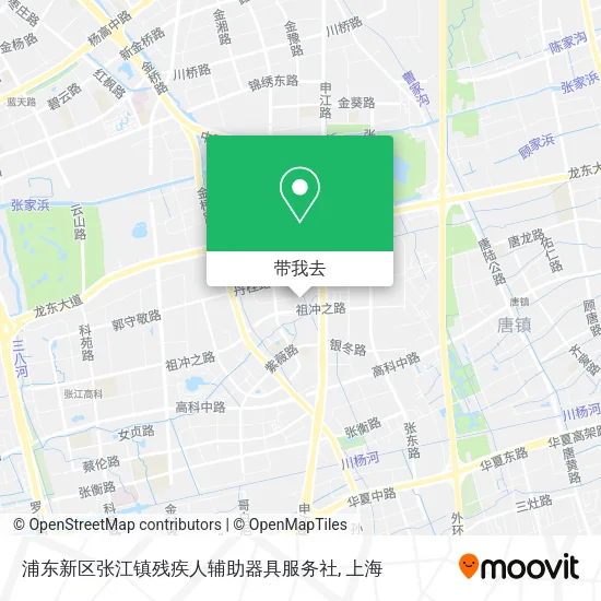 浦东新区张江镇残疾人辅助器具服务社地图
