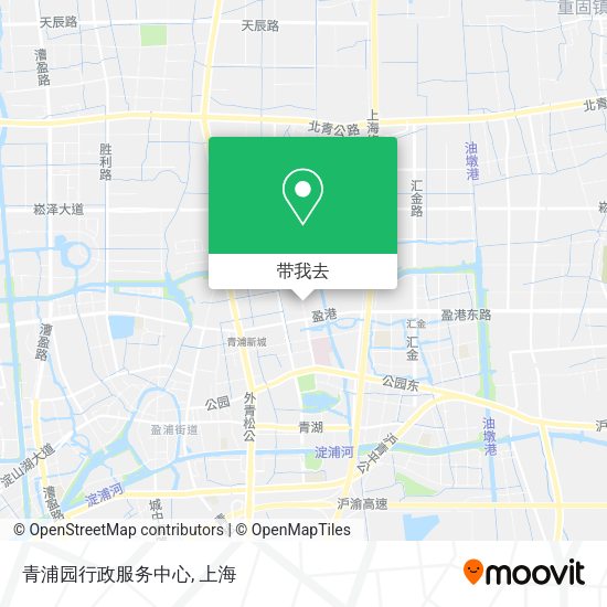 青浦园行政服务中心地图